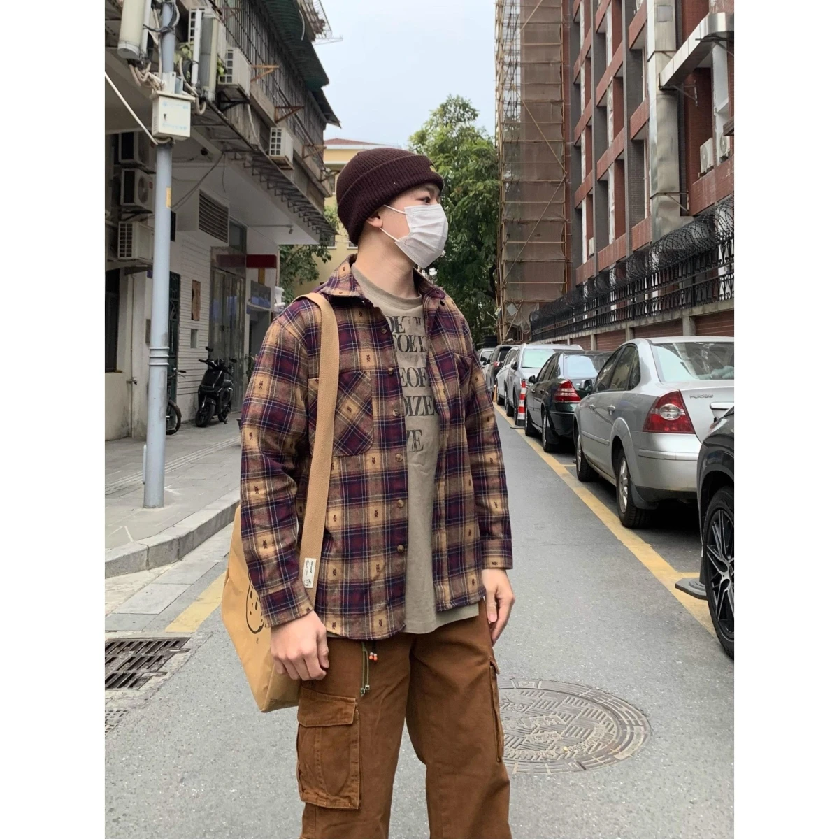 American Retro Plaid irt Loose Casual Long Sve Spring Autumn ex Workwear Jaet Couples irt Open Cardigan
American Retro Plaid irt Loose Casual Long Sve Spring Autumn ex Workwear Jaet Couples irt Open Cardigan