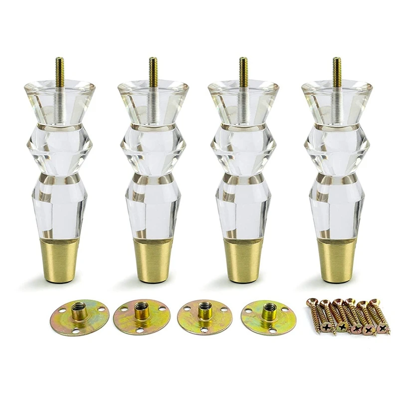 6.9 Inch Furniture Legs Modern Clear Decor DIY Legs Bed Feet Tapered Style Set Of 4
6.9 Inch Furniture Legs Modern Clear Decor DIY Legs Bed Feet Tapered Style Set Of 4