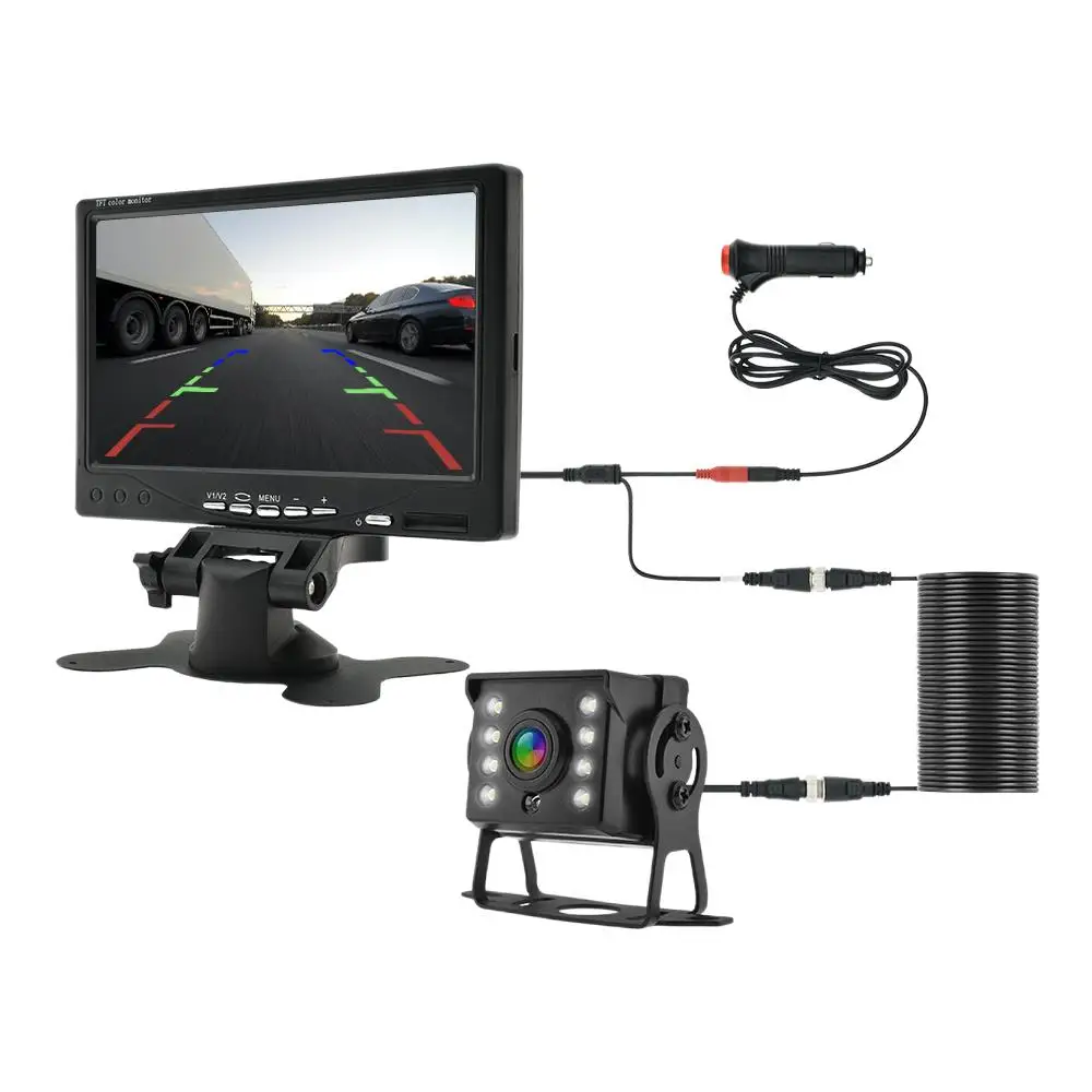 Reverse Backup Parking Assistance 9-36V Car Rear View Camera CCD Night Vison with Monitor For Truck Bus 7 HD Screen
Reverse Backup Parking Assistance 9-36V Car Rear View Camera CCD Night Vison with Monitor For Truck Bus 7 HD Screen