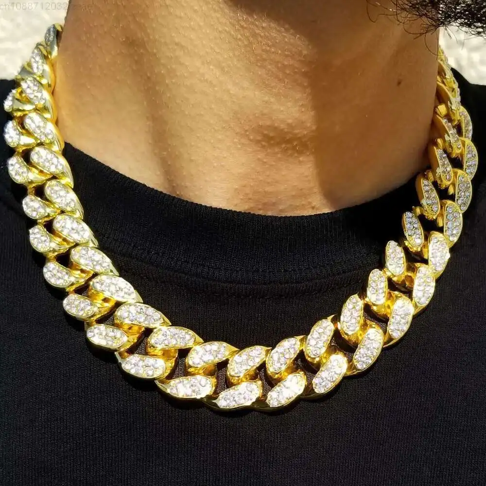 High Quality Luxury Hip Hop Necklace 14k Gold Chain White Gold Cuban Link Iced Chain Men
High Quality Luxury Hip Hop Necklace 14k Gold Chain White Gold Cuban Link Iced Chain Men