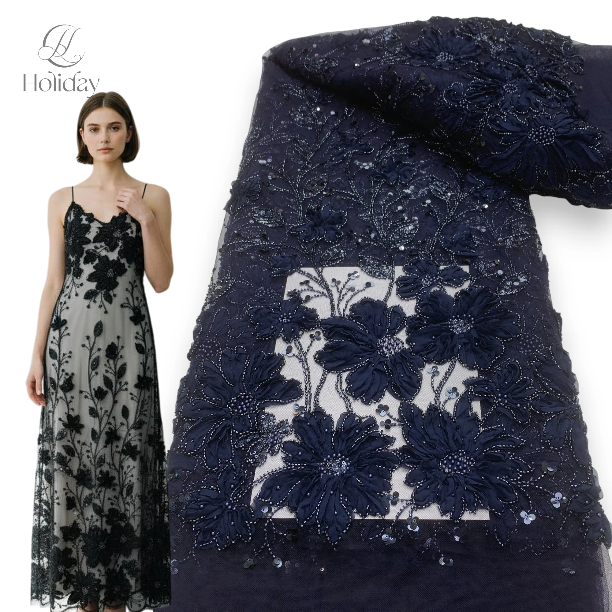 African Chiffon Tulle Lace Fabric French Luxury Sequins Beads Mesh Lace Fabric Nigerian For Woman Evening Clothes Dresses
African Chiffon Tulle Lace Fabric French Luxury Sequins Beads Mesh Lace Fabric Nigerian For Woman Evening Clothes Dresses