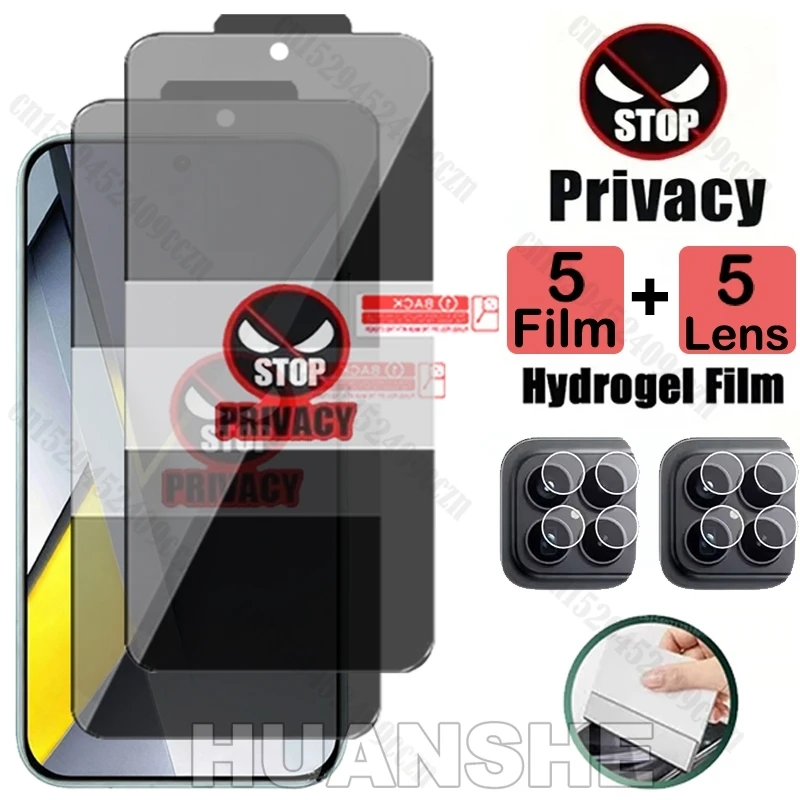 Privacy Anti Spy Hydrogel Film for Xiaomi Poco F8 Pro/Ultra Screen Protector & Camera Lens Soft Film
Privacy Anti Spy Hydrogel Film for Xiaomi Poco F8 Pro/Ultra Screen Protector & Camera Lens Soft Film