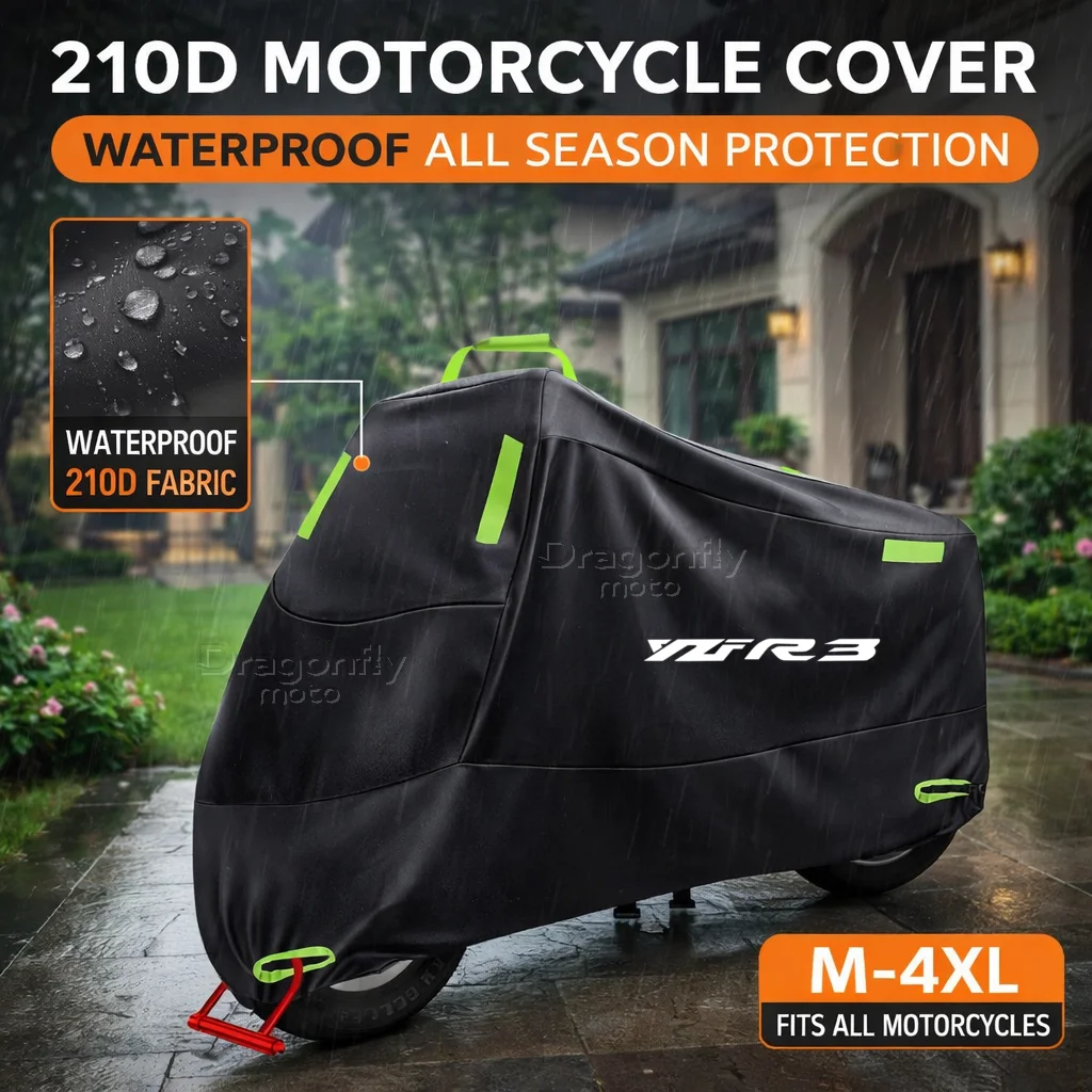 For YAMAHA YZFR3 YZF-R3 YZF R3 Motorcycle Cover Waterproof Outdoor Scooter UV Protector Rain Cover With Reflective
For YAMAHA YZFR3 YZF-R3 YZF R3 Motorcycle Cover Waterproof Outdoor Scooter UV Protector Rain Cover With Reflective