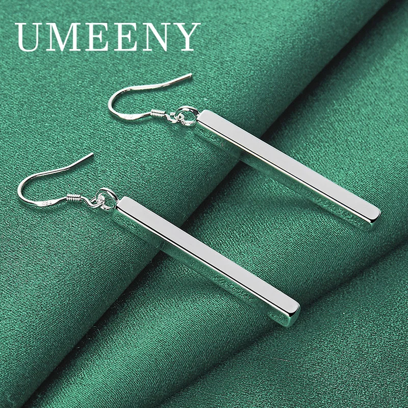 Fashion 925 Sterling Silver 65mm Simple Column Earrings Women Party Gift Accessories Wedding Jewelry
Fashion 925 Sterling Silver 65mm Simple Column Earrings Women Party Gift Accessories Wedding Jewelry