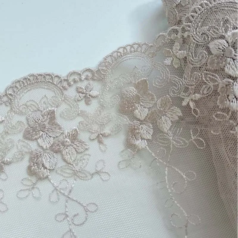 15 ярдов светло-серая вышитая гипюровая ткань для выпускного вечера, вечерние платья, бахрома, шторы, кружевная отделка, декор, швейные принадлежности
15 ярдов светло-серая вышитая гипюровая ткань для выпускного вечера, вечерние платья, бахрома, шторы, кружевная отделка, декор, швейные принадлежности