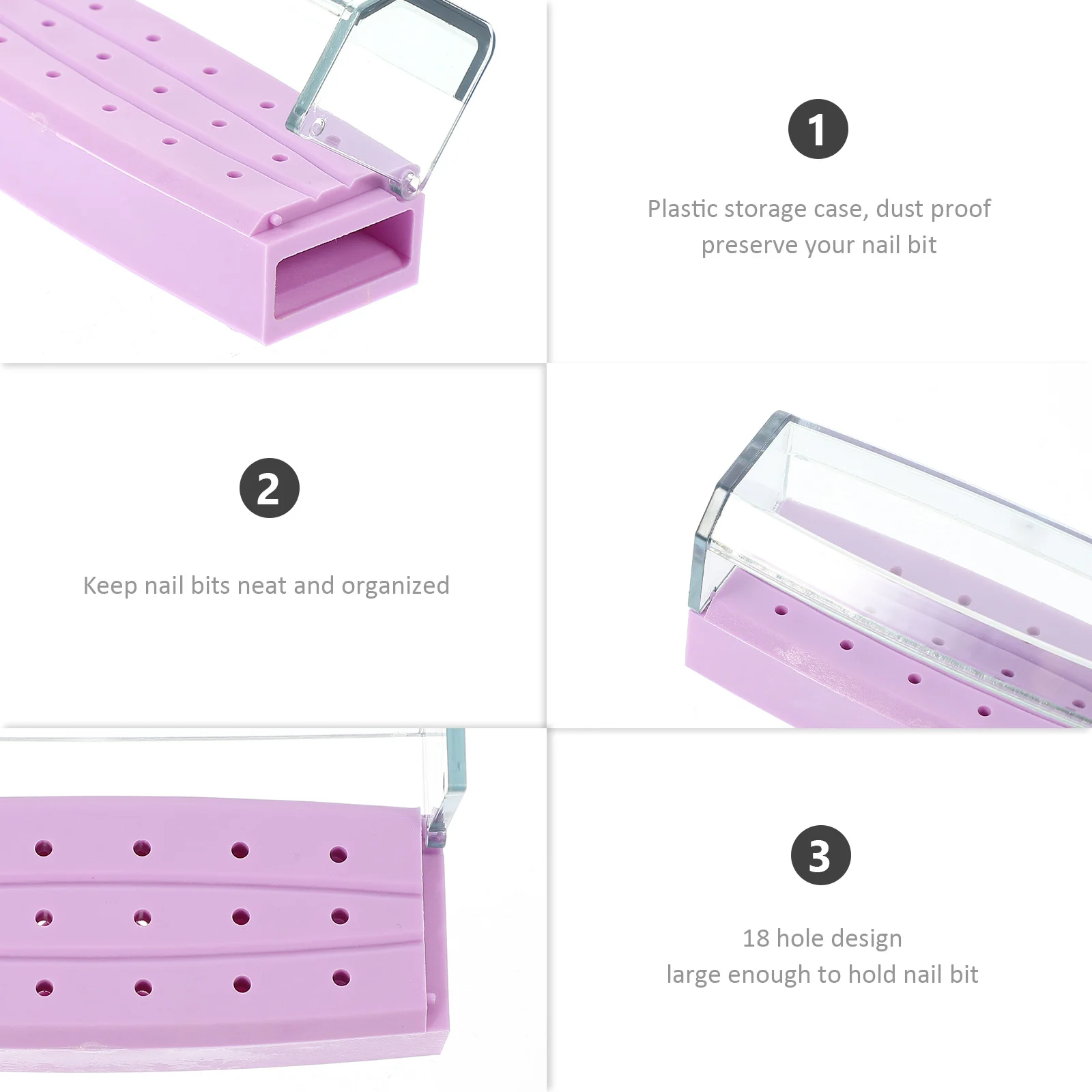 Nail Drill Bits Display Box Organizer for Clean Desktop and Easy Access in Salon Training Nail Drill Bits Storage Box
Nail Drill Bits Display Box Organizer for Clean Desktop and Easy Access in Salon Training Nail Drill Bits Storage Box