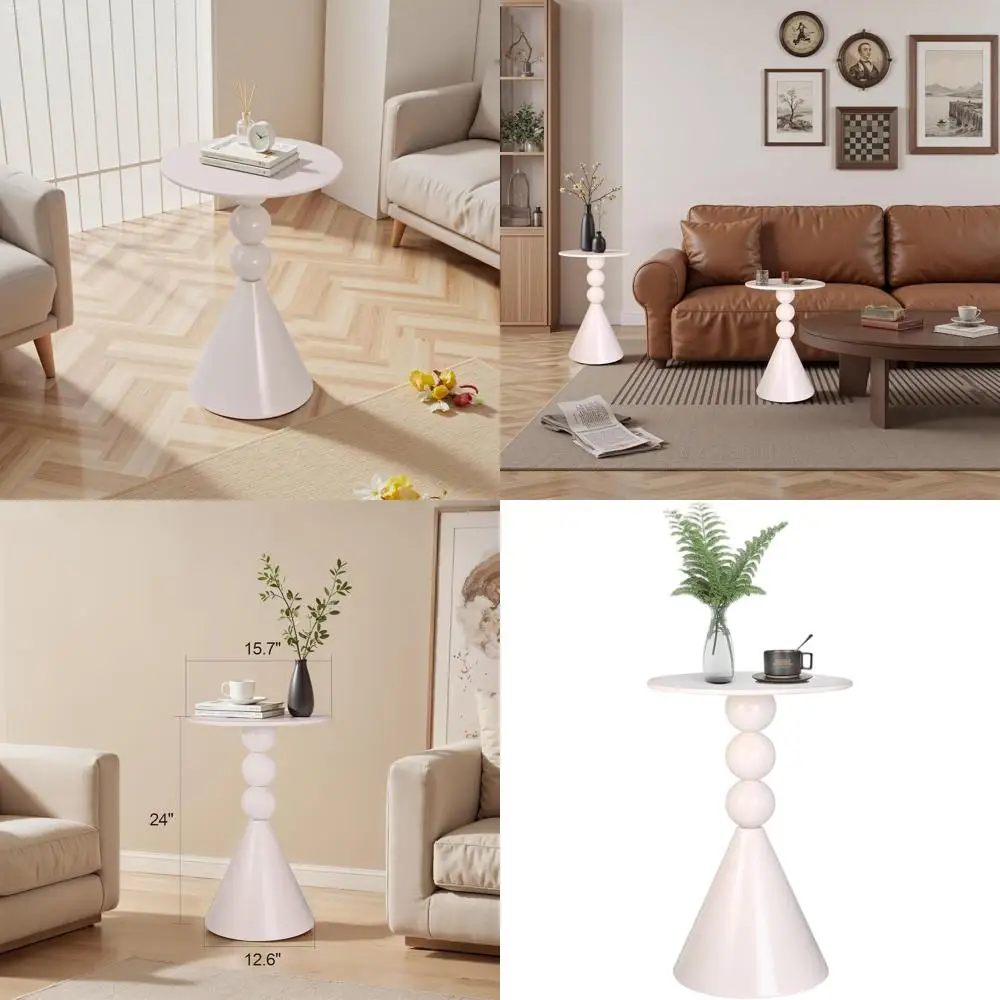 Rustic Metal Drum Coffee Table, Vintage Style Accent Table for Small Spaces, Suitable for Living Room or Bedroom, White
Rustic Metal Drum Coffee Table, Vintage Style Accent Table for Small Spaces, Suitable for Living Room or Bedroom, White