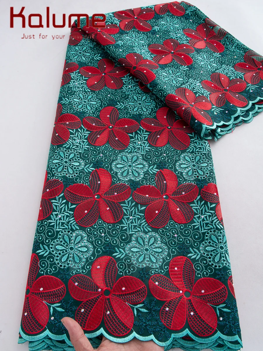 Kalume Latest Austria Cotton Lace Fabric High Quality 5 Yards Embroidered 2026 African Swiss Voile Cotton Lace Fabric for Women
Kalume Latest Austria Cotton Lace Fabric High Quality 5 Yards Embroidered 2026 African Swiss Voile Cotton Lace Fabric for Women