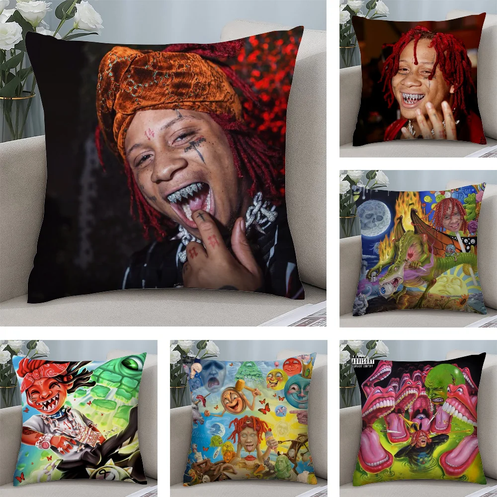 Rapper T-Trippie R-Redd Pillow Case Short Plush Pillow Covers Sofa Decorative Gift Home Double-sided Printing Cushion Cover
Rapper T-Trippie R-Redd Pillow Case Short Plush Pillow Covers Sofa Decorative Gift Home Double-sided Printing Cushion Cover