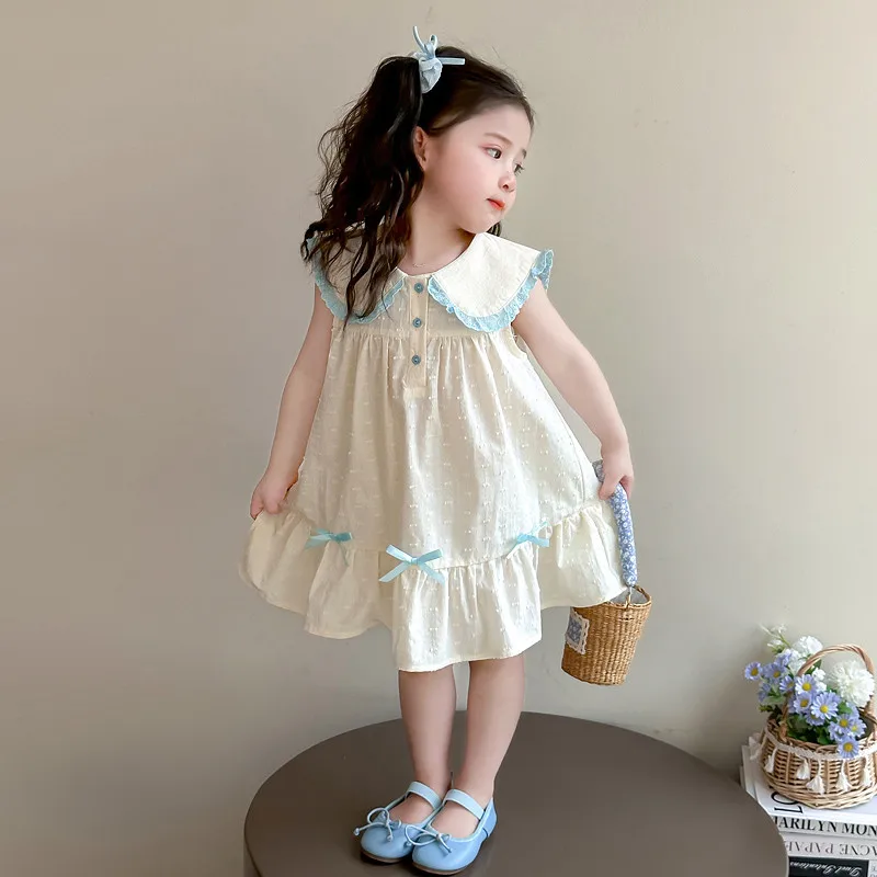 Summer New Style Girls' Baby Dress Children's Doll Collar Western-Style Sleeveless Princess Vest Dress
Summer New Style Girls' Baby Dress Children's Doll Collar Western-Style Sleeveless Princess Vest Dress