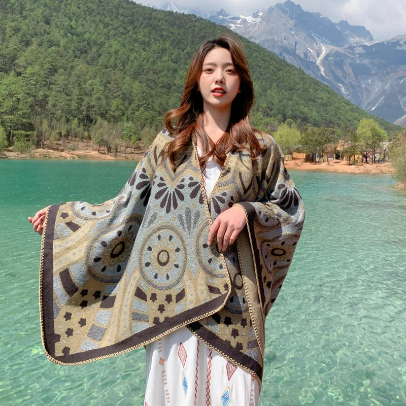 2022 Winter Autumn Bufandas Women Elegant Print Cashmere Blend Pashmina Blanket Vintage Poncho Ethic Style Shawl and Wraps
2022 Winter Autumn Bufandas Women Elegant Print Cashmere Blend Pashmina Blanket Vintage Poncho Ethic Style Shawl and Wraps