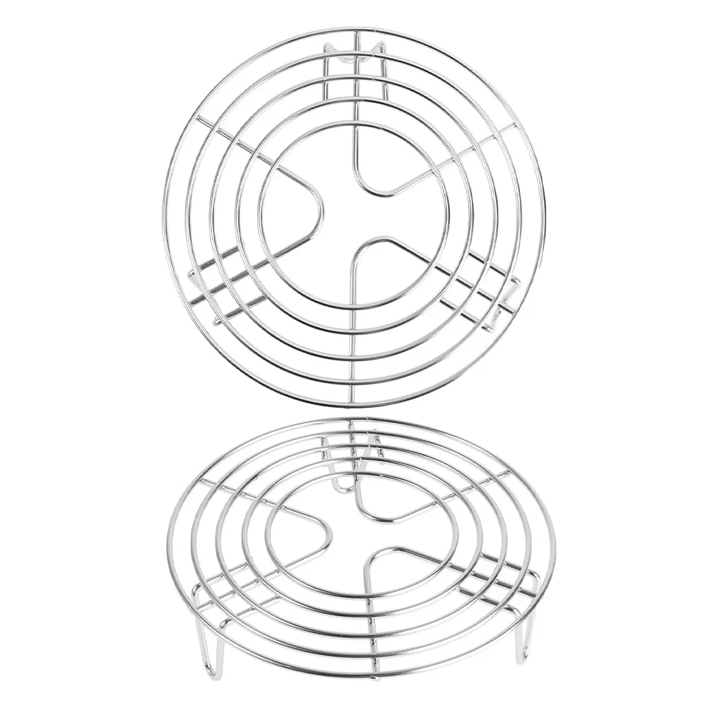 2Pcs Stainless Steel Steaming Rack Round Multi-Functional Kitchen Steam Cookware for Rice Cooker Pot Wok Vegetables Eggs Cake
2Pcs Stainless Steel Steaming Rack Round Multi-Functional Kitchen Steam Cookware for Rice Cooker Pot Wok Vegetables Eggs Cake
