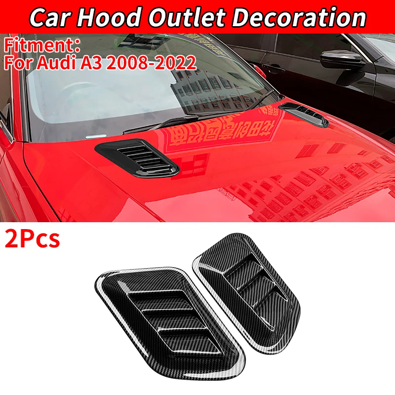 For Audi A3 2008-2022 Intake Scoop Turbo Bonnet Vent Cover Abs Car Air Outlet Decorative Carbon Fiber False Vent
For Audi A3 2008-2022 Intake Scoop Turbo Bonnet Vent Cover Abs Car Air Outlet Decorative Carbon Fiber False Vent