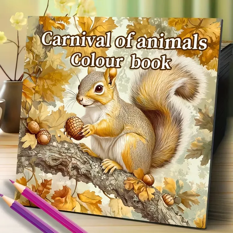 Carnival of Animals Adult Coloring Book 24 Pages Woodland Creatures Party Scenes Relaxing Art Therapy Mindfulness Gift
Carnival of Animals Adult Coloring Book 24 Pages Woodland Creatures Party Scenes Relaxing Art Therapy Mindfulness Gift