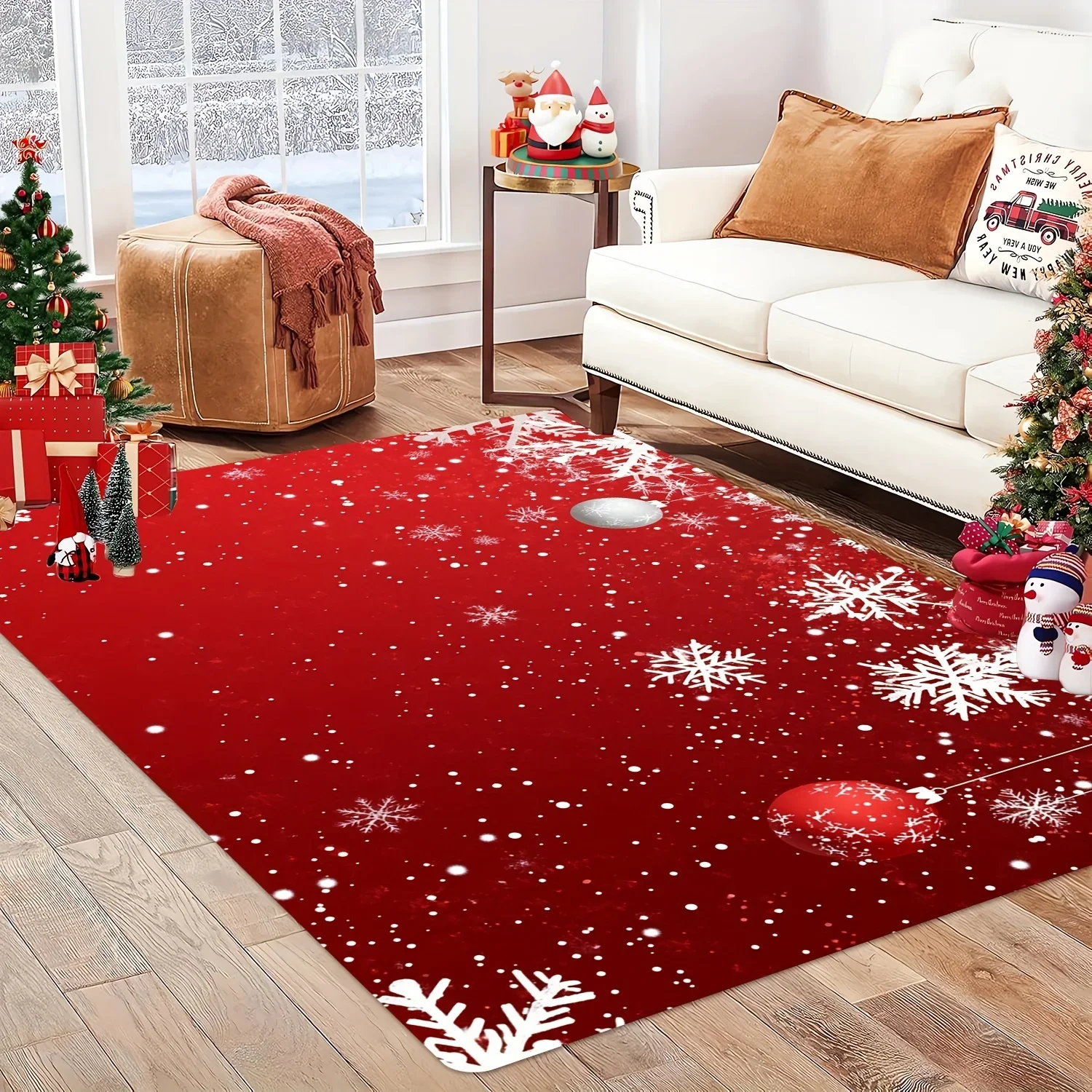 Рождественский ковер VIKAMA со снежным пейзажем, мягкий, устойчивый к пятнам, легко чистится, нескользящий для гостиной, домашний декор 2025
Рождественский ковер VIKAMA со снежным пейзажем, мягкий, устойчивый к пятнам, легко чистится, нескользящий для гостиной, домашний декор 2025