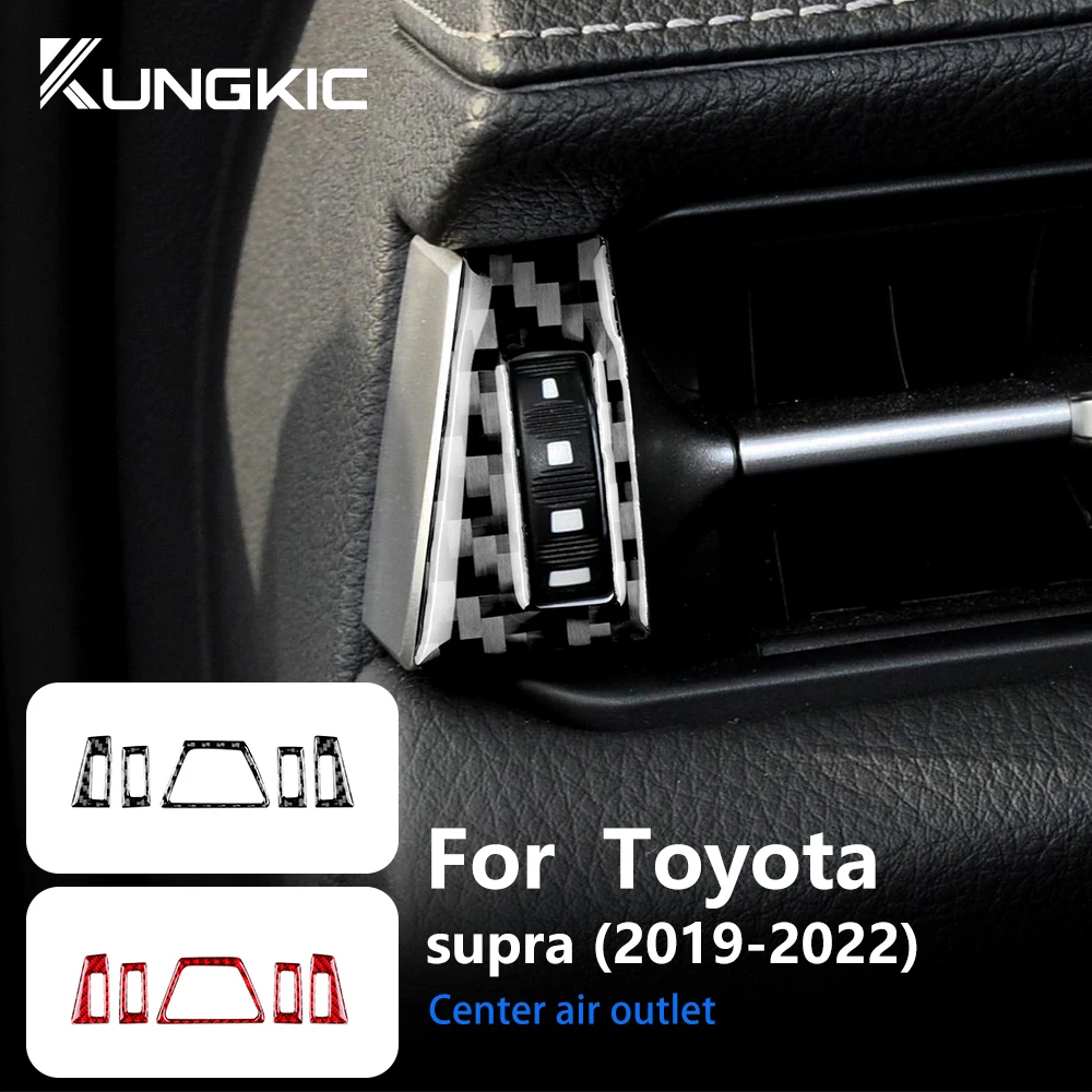 Настоящее углеродное волокно для Toyota Supra GR A90 A91 MK5 2019-2022 внутренняя отделка Автомобильный Центральный выпускной клапан стикер аксессуары
Настоящее углеродное волокно для Toyota Supra GR A90 A91 MK5 2019-2022 внутренняя отделка Автомобильный Центральный выпускной клапан стикер аксессуары