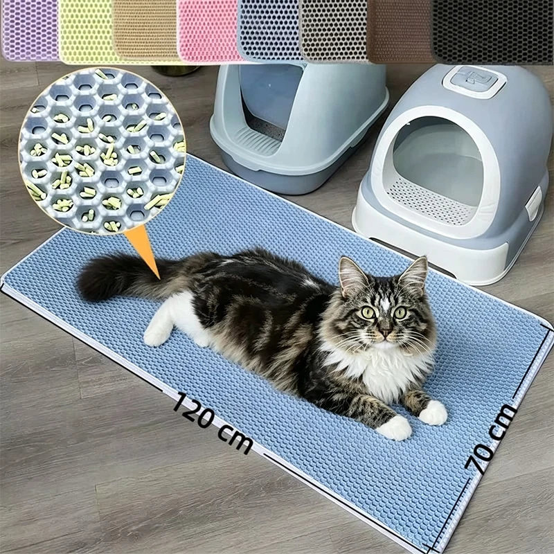 Cat Litter Mat 2-Layer Design Premium Sand Trapping Technology Waterproof Base Non-Slip Pet Floor Protector for Indoor Kittens
Cat Litter Mat 2-Layer Design Premium Sand Trapping Technology Waterproof Base Non-Slip Pet Floor Protector for Indoor Kittens