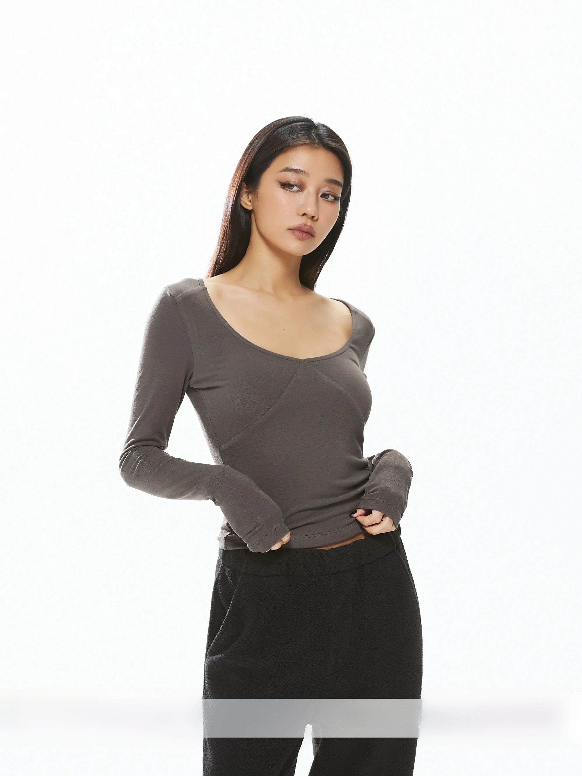 MIRANDA SONG Women's Slim Fit Knitted Long Sleeve Base Shirt Large U Neck Elastic French Style Soft Polyester Blend Top
MIRANDA SONG Women's Slim Fit Knitted Long Sleeve Base Shirt Large U Neck Elastic French Style Soft Polyester Blend Top