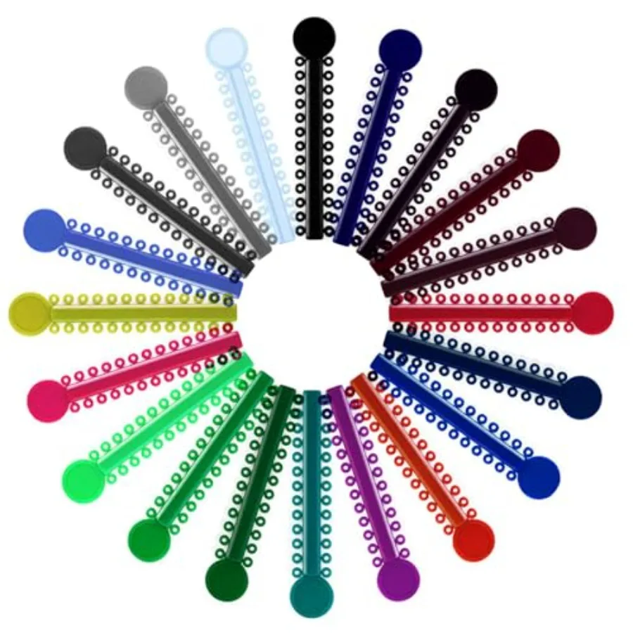 Rubber Bands for Braces, 1040 Pcs Color Orthodontic Ligature Ties O-Rings Elastic Braces Rubber Bands
Rubber Bands for Braces, 1040 Pcs Color Orthodontic Ligature Ties O-Rings Elastic Braces Rubber Bands