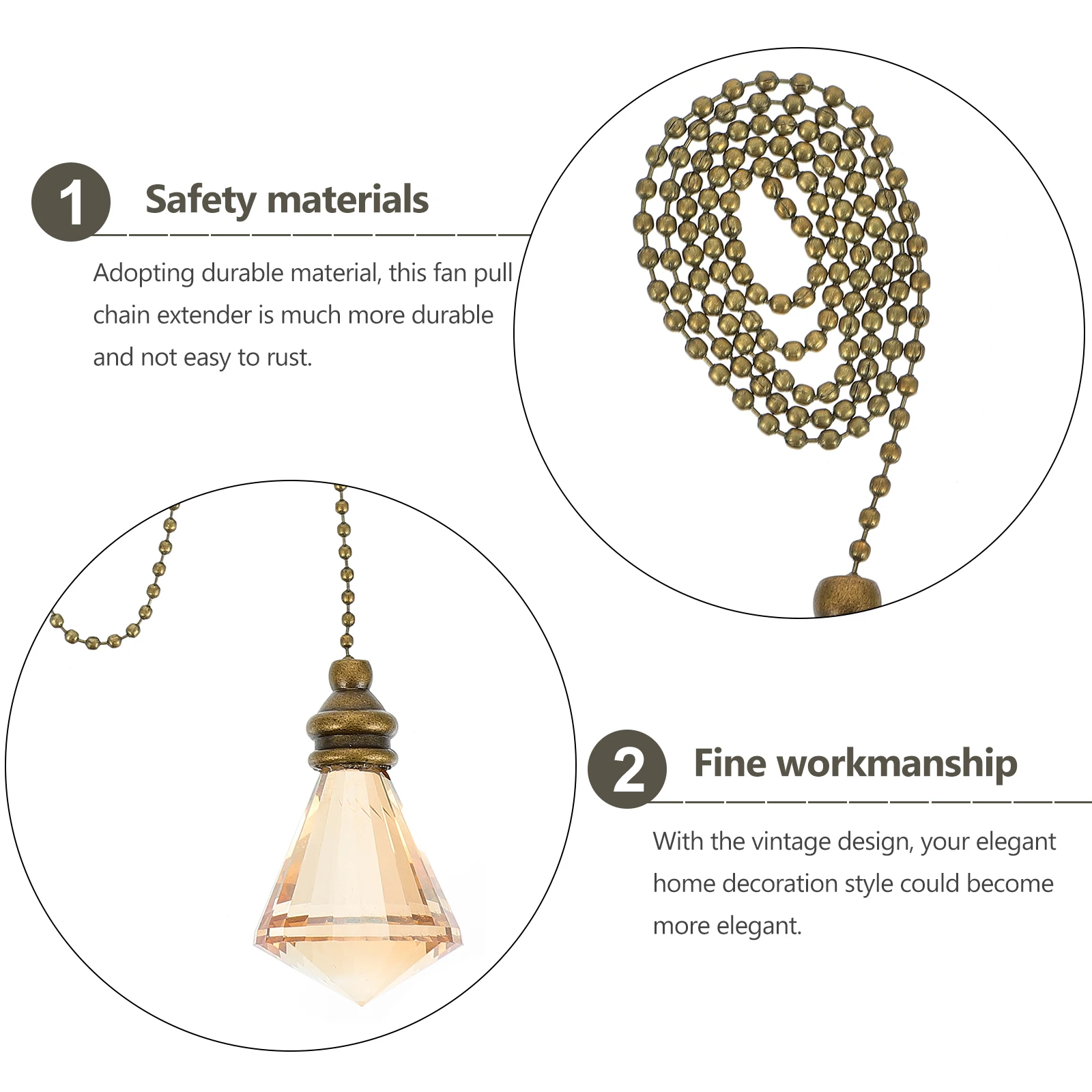 Stylish Copper Pull Chain Pendant High Quality Glass For Ceiling Lights Fans
Stylish Copper Pull Chain Pendant High Quality Glass For Ceiling Lights Fans