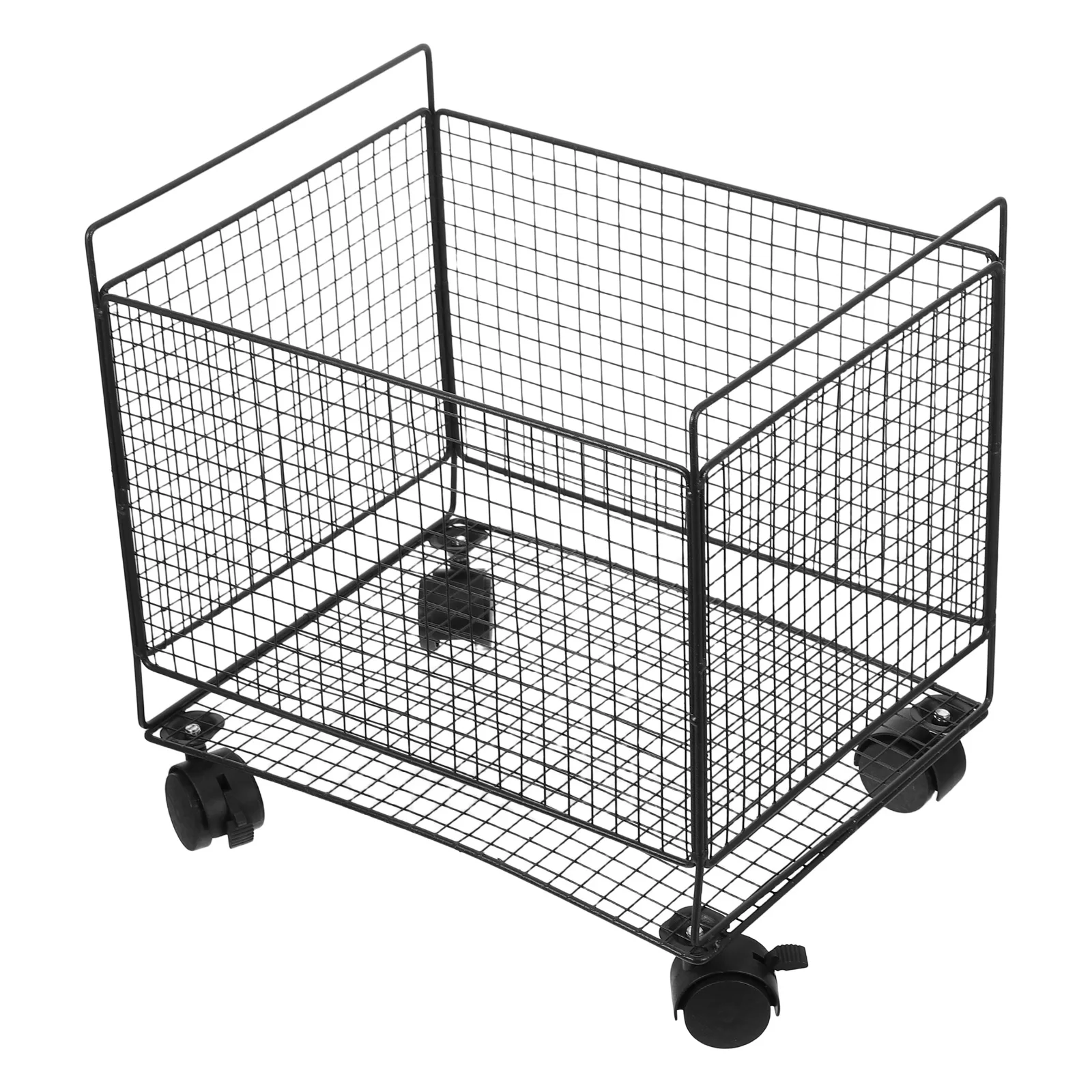 Household Dirty Clothes Storage Basket Black Iron 12.97x12.77x9.82in Rolling Laundry Hamper for Bedroom Bathroom Dorm with
Household Dirty Clothes Storage Basket Black Iron 12.97x12.77x9.82in Rolling Laundry Hamper for Bedroom Bathroom Dorm with