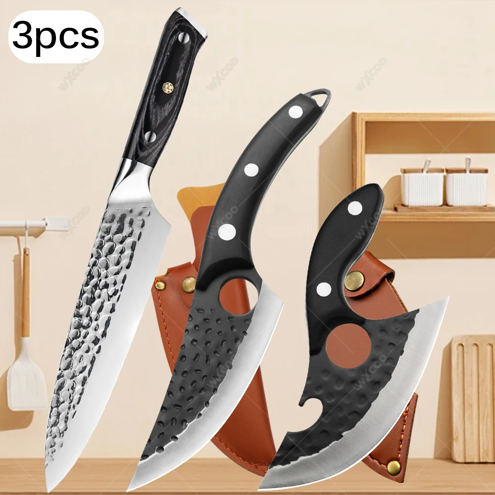 Stainless Steel Kitchen Meat Cleaver Butcher's Sharp Boning Knife Household Chef Knife for Slicing Vegetables and Fruits
Stainless Steel Kitchen Meat Cleaver Butcher's Sharp Boning Knife Household Chef Knife for Slicing Vegetables and Fruits