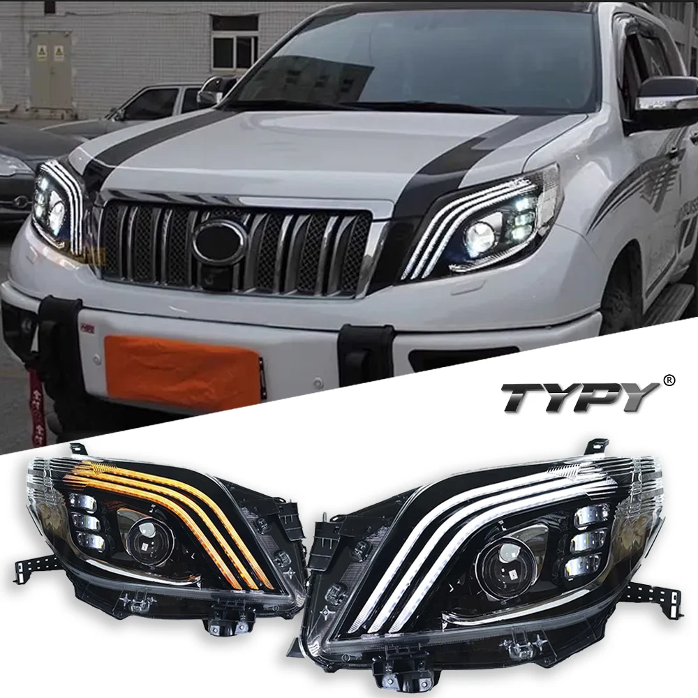 TYPY автомобильная светодиодная фара для Toyota Prado 2010-2013, обновленная модифицированная для нового DRL, динамический указатель поворота, светодиодная фара, автоаксессуары
TYPY автомобильная светодиодная фара для Toyota Prado 2010-2013, обновленная модифицированная для нового DRL, динамический указатель поворота, светодиодная фара, автоаксессуары