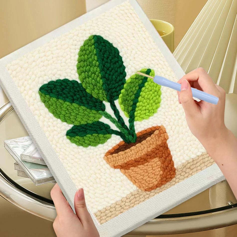 Plants Punch Needle Embroidery Interior Home Decoration Adult Hobbies Punch Needle Threader Handiwork Art Hobby Kits
Plants Punch Needle Embroidery Interior Home Decoration Adult Hobbies Punch Needle Threader Handiwork Art Hobby Kits