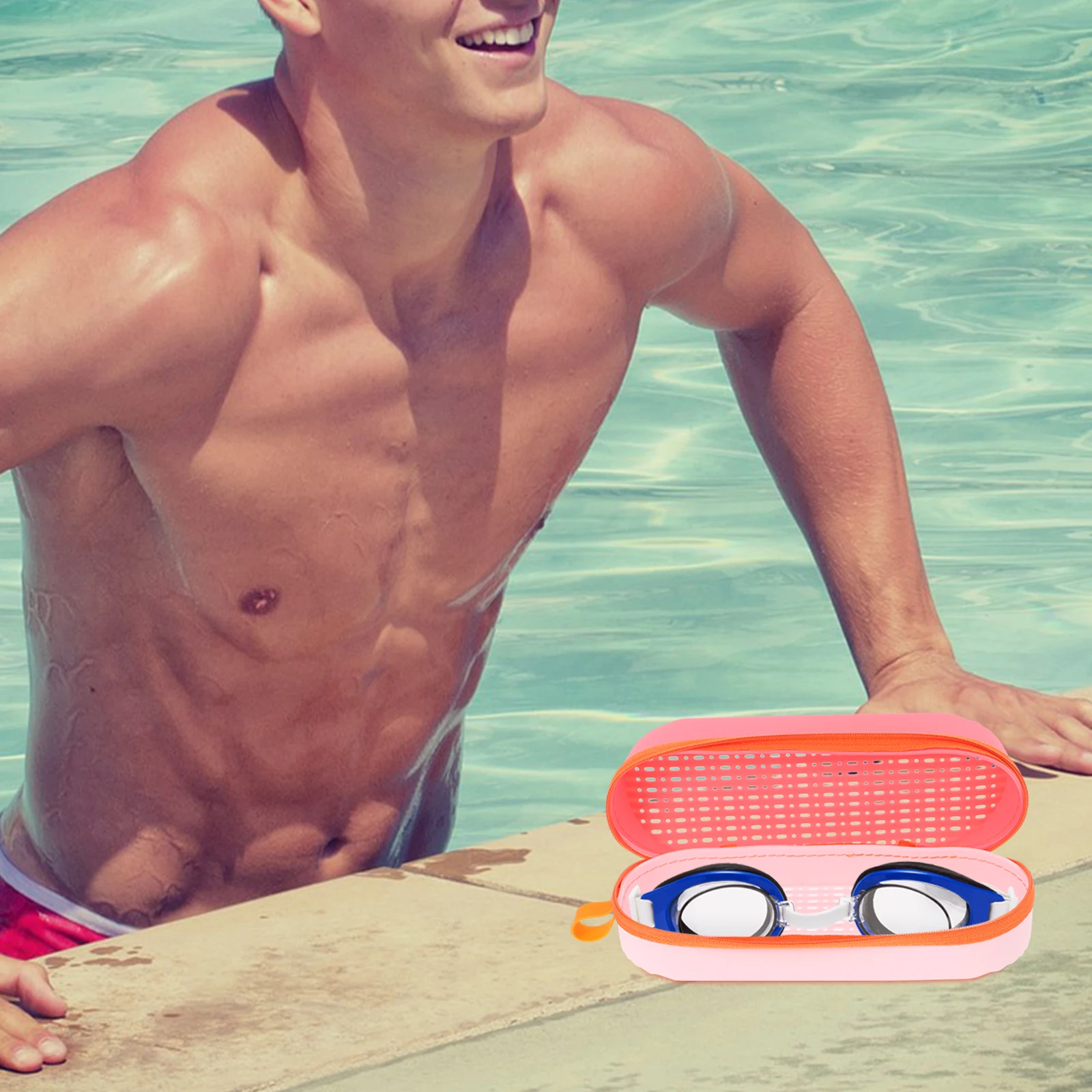 Portable Swim Goggle Case Drain Hole Eyewear Boxes Silicone Storage Cases Protective Containers Lightweight Travel Use goggles
Portable Swim Goggle Case Drain Hole Eyewear Boxes Silicone Storage Cases Protective Containers Lightweight Travel Use goggles