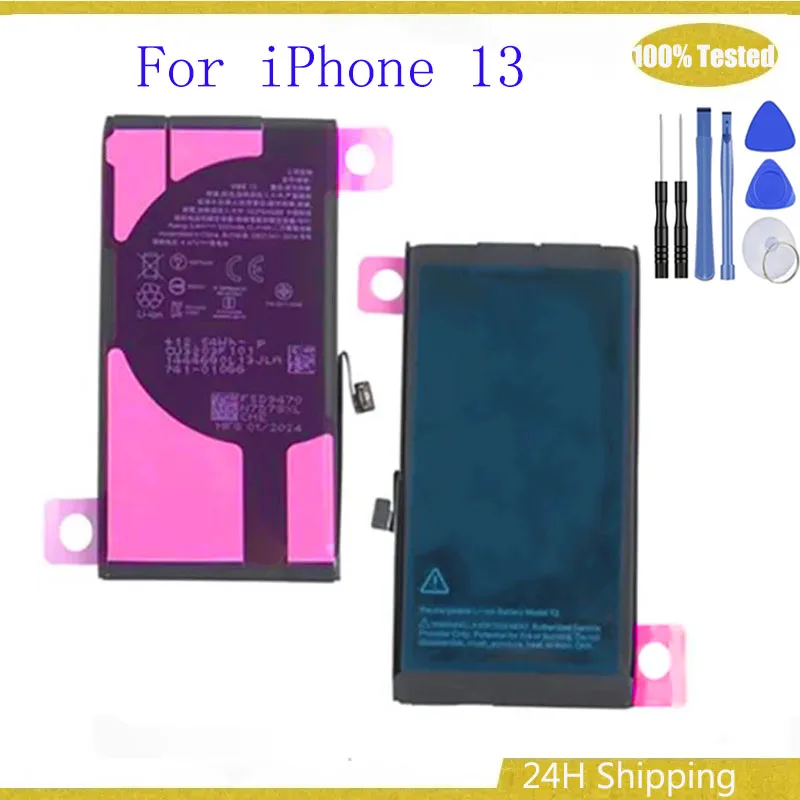 For Replacement Battery For iPhone 13 13 Mini 13mini High Capacity Replacement battery AKKU Batteria + free Tools
For Replacement Battery For iPhone 13 13 Mini 13mini High Capacity Replacement battery AKKU Batteria + free Tools