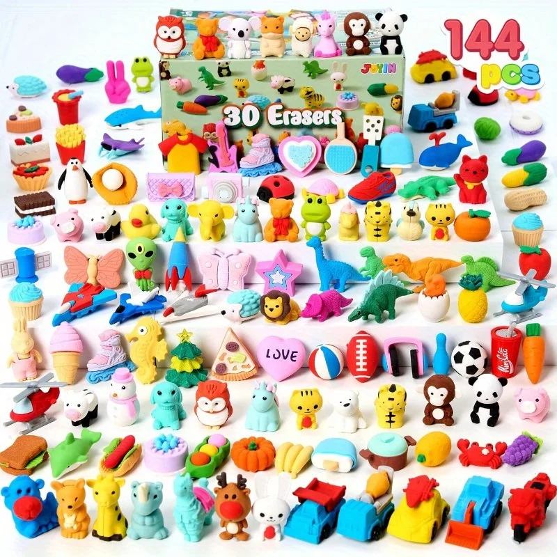 144 Pcs Animal Erasers Kids 3D Cute Mini Pencils Erasers Bulk Desk Pets for Kids Classroom Rewards Back Supplies Party Favors
144 Pcs Animal Erasers Kids 3D Cute Mini Pencils Erasers Bulk Desk Pets for Kids Classroom Rewards Back Supplies Party Favors
