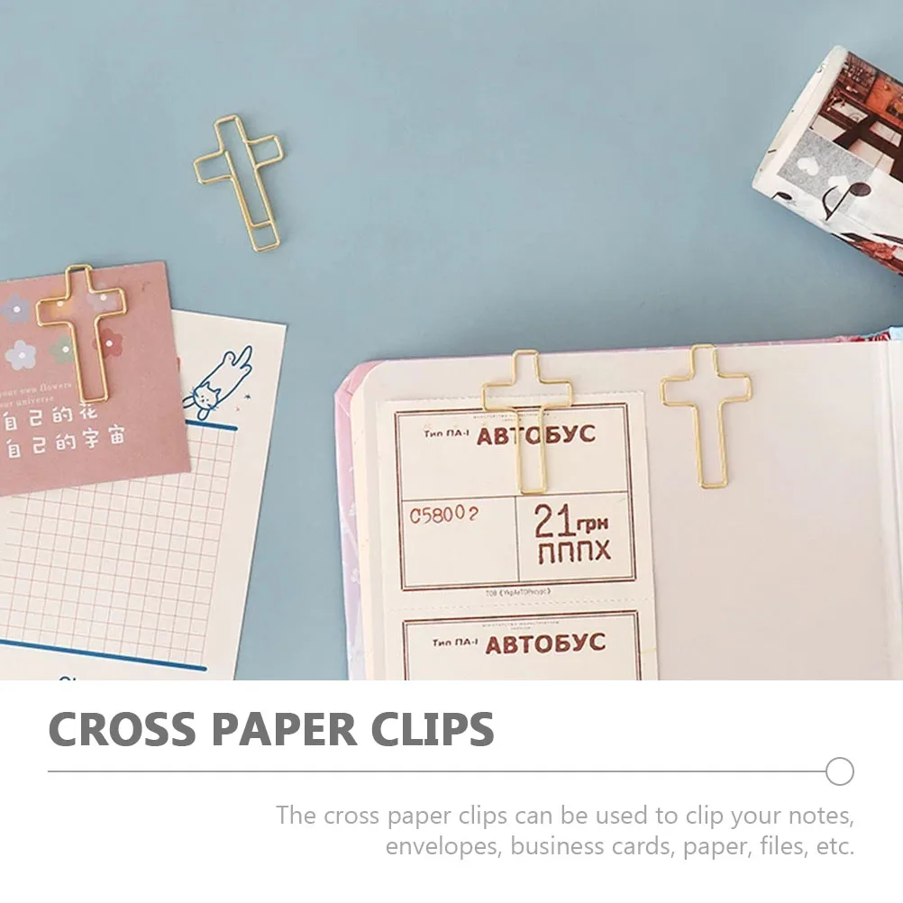 40pcs Bible Paper Clips 20 Gold 20 Rose Gold Metal Cross Bookmarks for Documents Files Office Use
40pcs Bible Paper Clips 20 Gold 20 Rose Gold Metal Cross Bookmarks for Documents Files Office Use