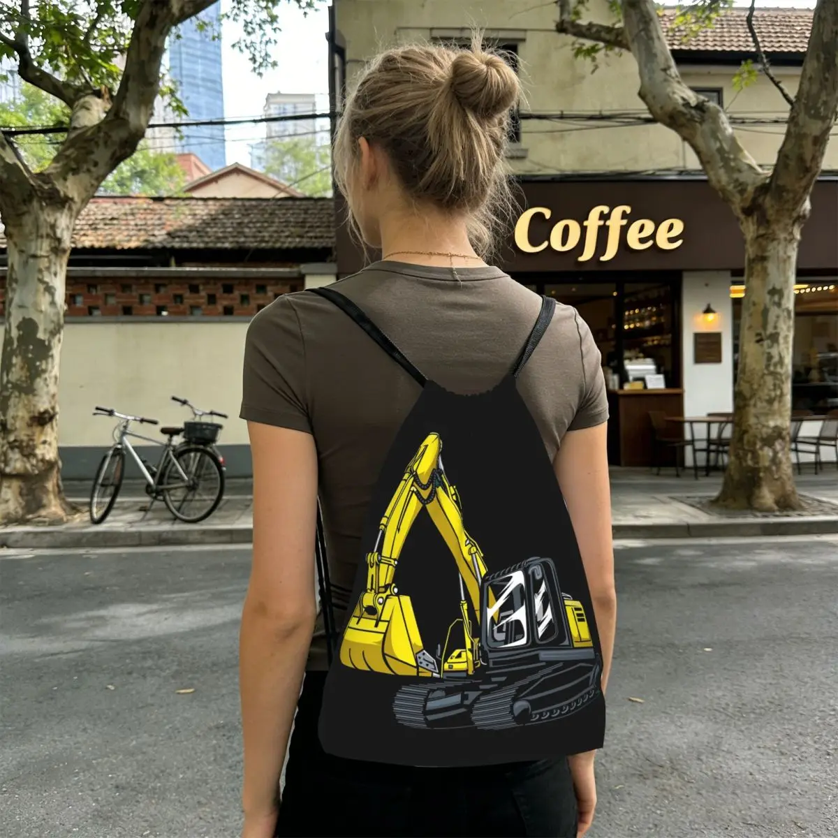 Cartoon Excavator Digger Car Backpacks Casual Drawstring Bundle Pocket Shoes Bag Book Bags for Man Woman Students
Cartoon Excavator Digger Car Backpacks Casual Drawstring Bundle Pocket Shoes Bag Book Bags for Man Woman Students