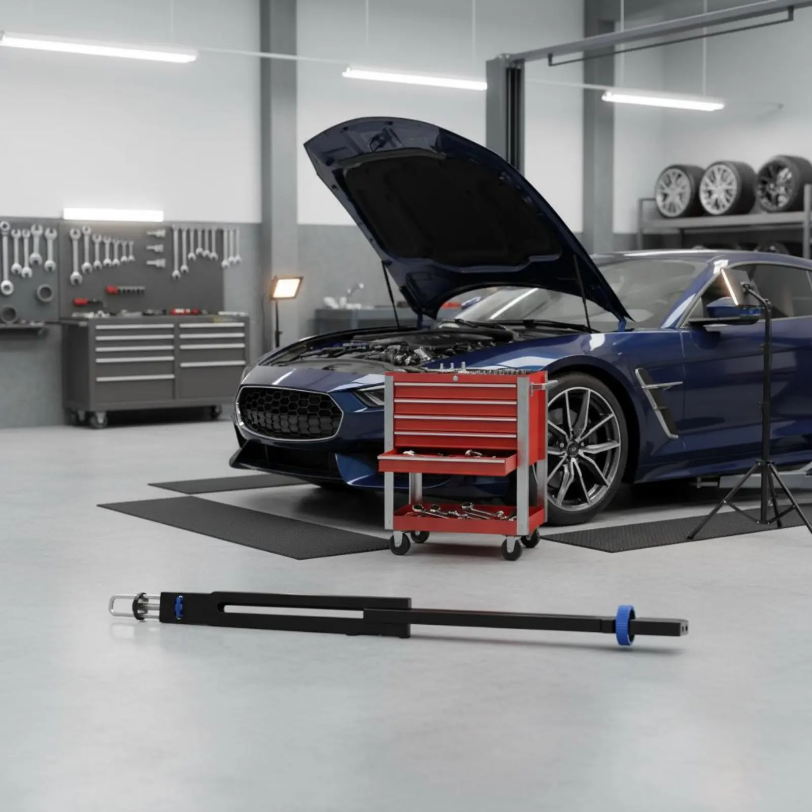 Telescoping Hood Prop Rod Aluminum Alloy Hood Support Rod Heavy Duty Metal Locking Fastener System for Garage, Repair Shop
Telescoping Hood Prop Rod Aluminum Alloy Hood Support Rod Heavy Duty Metal Locking Fastener System for Garage, Repair Shop