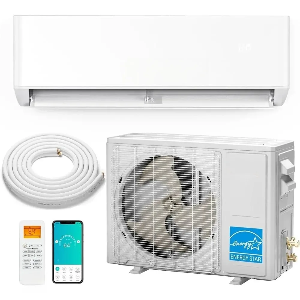 24,000 BTU Ductless Mini Split Inverter AC with Heat Pump, 23 SEER2, 230V, Energy Star, WiFi-Enabled, R454B, Cools, Customized
24,000 BTU Ductless Mini Split Inverter AC with Heat Pump, 23 SEER2, 230V, Energy Star, WiFi-Enabled, R454B, Cools, Customized