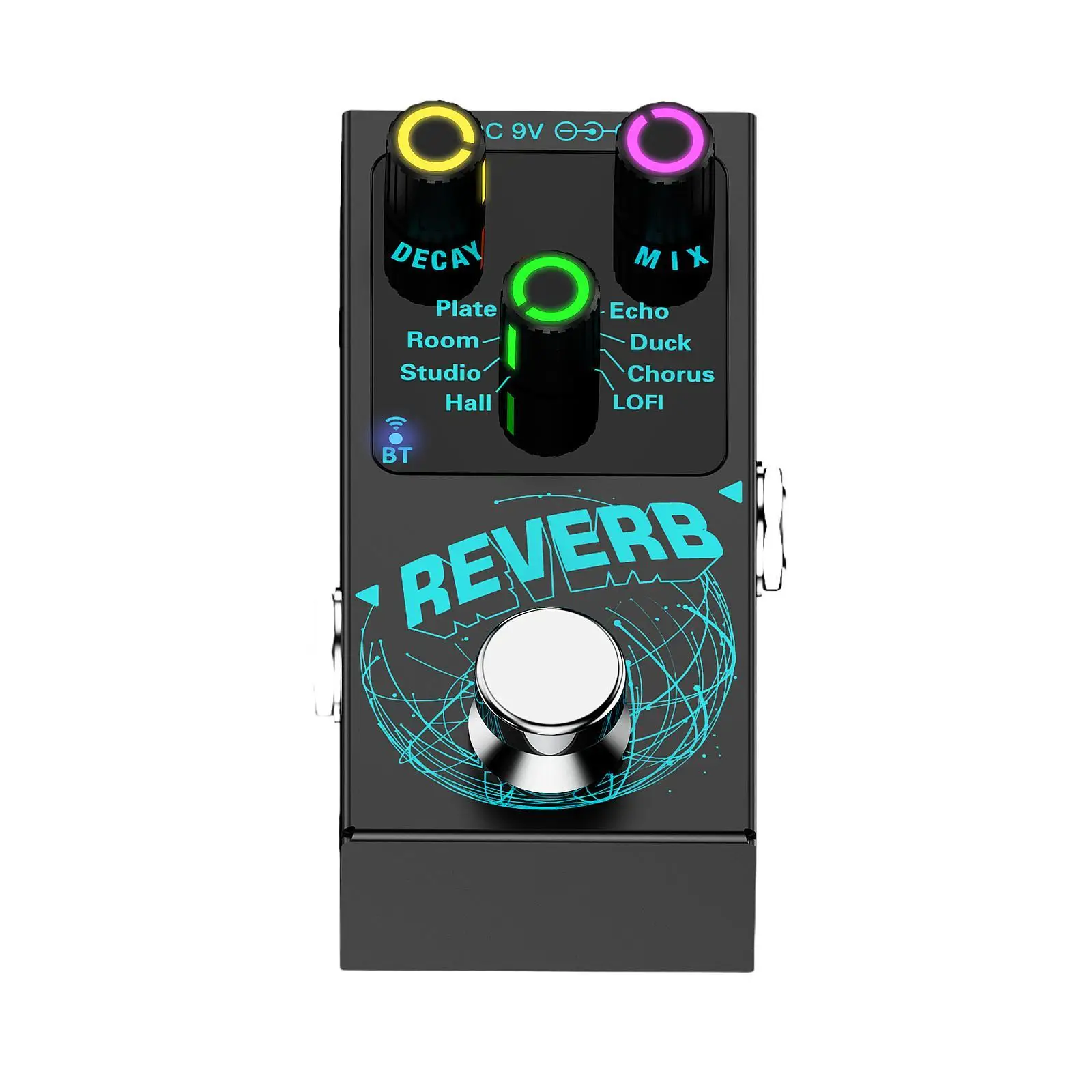 Digital Reverb Guitar Effects Pedal 9 Reverb Modes with DECAY/MIX Control Wireless Guitar Pedal for Guitarists
Digital Reverb Guitar Effects Pedal 9 Reverb Modes with DECAY/MIX Control Wireless Guitar Pedal for Guitarists