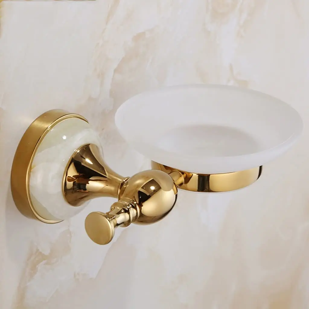 All Copper Double Layer Gold Towel Bar Rack with Hook Paper Holder Soap Dish Bathroom Hardware Set, Customized
All Copper Double Layer Gold Towel Bar Rack with Hook Paper Holder Soap Dish Bathroom Hardware Set, Customized