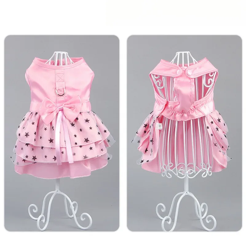 1Pcs Dog Dresses Spring and Summer Princess Puppy Cat Skirts Star Pattern Teddy Bichon Dog Dress Summer Pet clothes
1Pcs Dog Dresses Spring and Summer Princess Puppy Cat Skirts Star Pattern Teddy Bichon Dog Dress Summer Pet clothes