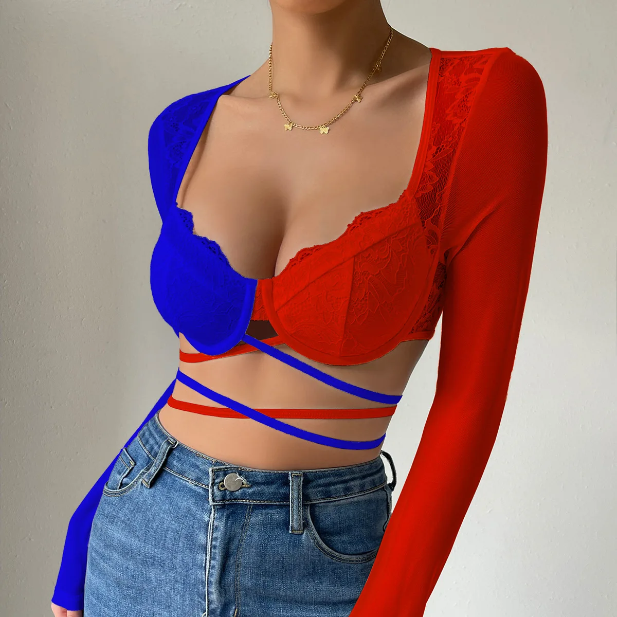 Sexy Corset Crop Tops Summer Fashion Bustier Camisole with Underwire Women Clothes Lace Slim Fit Long Sleeve Tank Top Streetwear
Sexy Corset Crop Tops Summer Fashion Bustier Camisole with Underwire Women Clothes Lace Slim Fit Long Sleeve Tank Top Streetwear