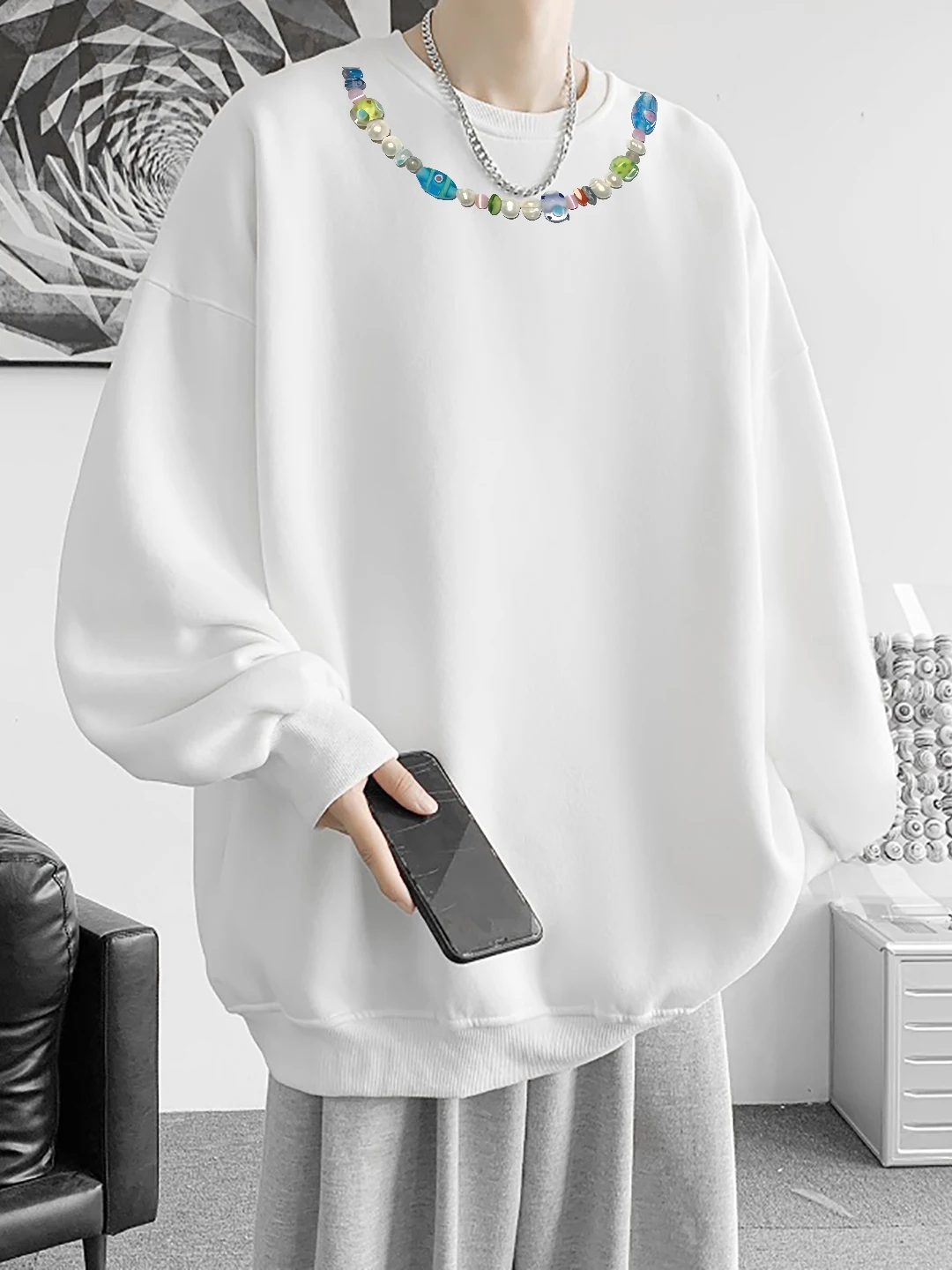 Модный круглый свитер с начесом для мужчин, повседневный, универсальный, для осени и зимы, уличный стиль, комфортный, из полиэстера...
Модный круглый свитер с начесом для мужчин, повседневный, универсальный, для осени и зимы, уличный стиль, комфортный, из полиэстера...