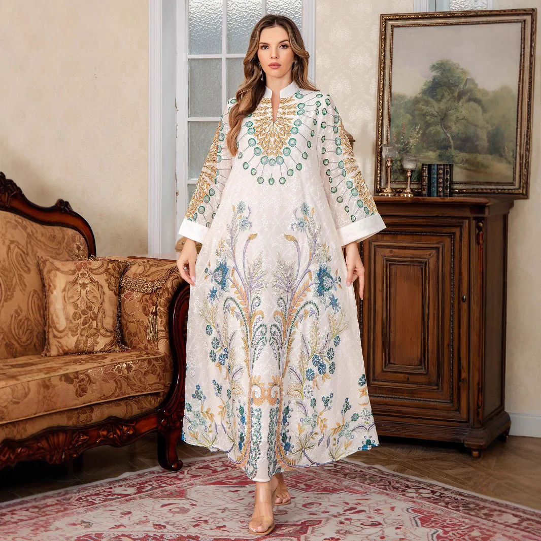2025 Eid Muslim Party Dress Abaya Embroidery Dubai Vestidos Largos Caftan Jalabiya Ramadan Kaftan Arab Long Robe
2025 Eid Muslim Party Dress Abaya Embroidery Dubai Vestidos Largos Caftan Jalabiya Ramadan Kaftan Arab Long Robe
