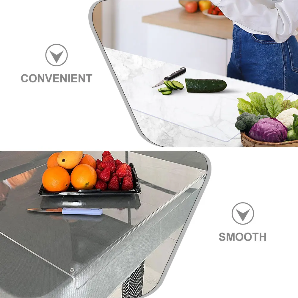 Acrylic Cutting Board Clear Chopping Boards Smooth Edges Safe for Kitchen Household Vegetables Fruits Meat Camp Use
Acrylic Cutting Board Clear Chopping Boards Smooth Edges Safe for Kitchen Household Vegetables Fruits Meat Camp Use