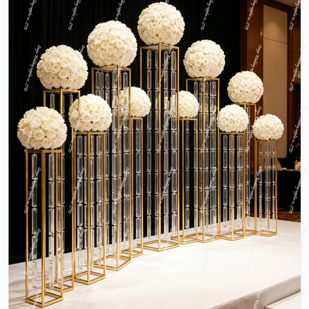 10pcs)85-110cm)Gold Metal Wedding Flower Stand with Customized Size for Creative Ice Bar and Crystal Ornament Props
10pcs)85-110cm)Gold Metal Wedding Flower Stand with Customized Size for Creative Ice Bar and Crystal Ornament Props