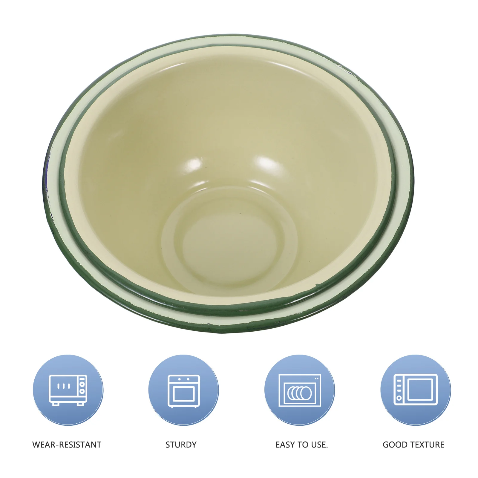 2Pcs Retro Enameled Bowls Vintage Green Food Storage Basin Practical for Home Use Enamel Basin Enamel Bowl
2Pcs Retro Enameled Bowls Vintage Green Food Storage Basin Practical for Home Use Enamel Basin Enamel Bowl
