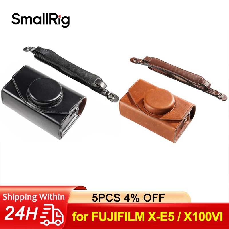 SmallRig Leather Storage Bag for FUJIFILM X-E5 / X100VI,Magnetic Quick‑Access Cutout/2‑in‑1 Wear&Carry for Street Photographers
SmallRig Leather Storage Bag for FUJIFILM X-E5 / X100VI,Magnetic Quick‑Access Cutout/2‑in‑1 Wear&Carry for Street Photographers