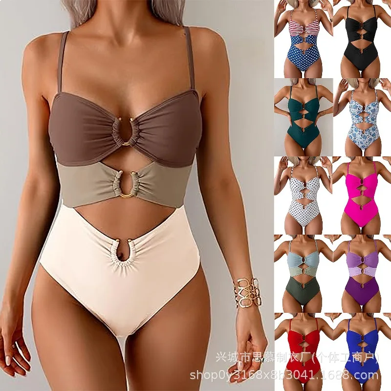 2026 New Solid Color Contrast One Piece Swimsuit Sexy Swimwear For Women Summer Beach Pool Holiday Wear
2026 New Solid Color Contrast One Piece Swimsuit Sexy Swimwear For Women Summer Beach Pool Holiday Wear