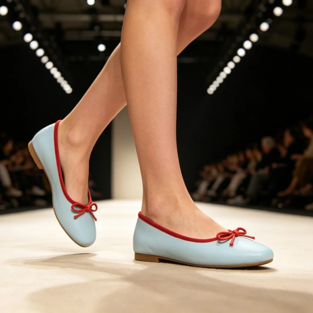 Women Light Blue Ballet Flats Shoes Red Bow Trim Round Toe Soft Leather Flat Shoes Ladies Casual Walking Slip On Ballerina Shoes
Women Light Blue Ballet Flats Shoes Red Bow Trim Round Toe Soft Leather Flat Shoes Ladies Casual Walking Slip On Ballerina Shoes
