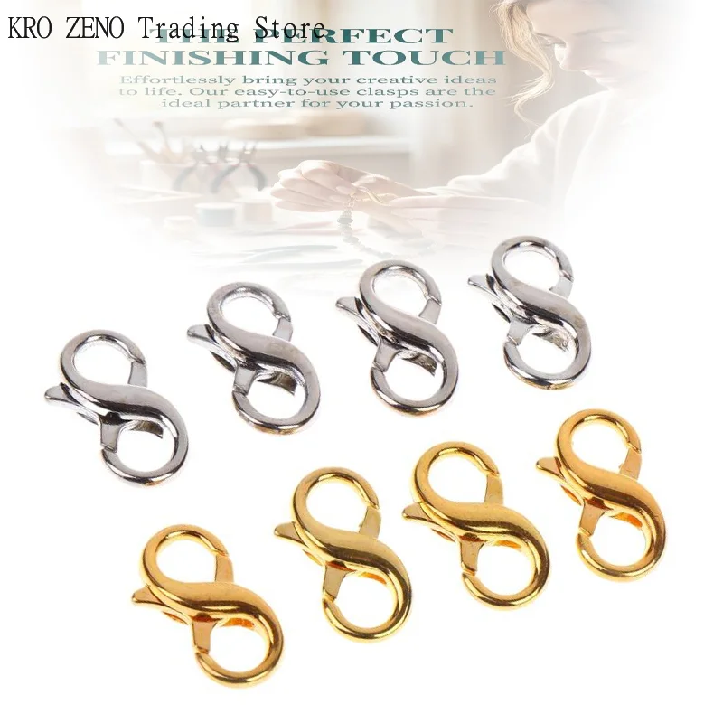 10Pcs Figure Eight Closure Clasps Lobster Clasp For Key Ring Necklace Chain Connector Hook DIY Accessories For Jewelry Finding
10Pcs Figure Eight Closure Clasps Lobster Clasp For Key Ring Necklace Chain Connector Hook DIY Accessories For Jewelry Finding
