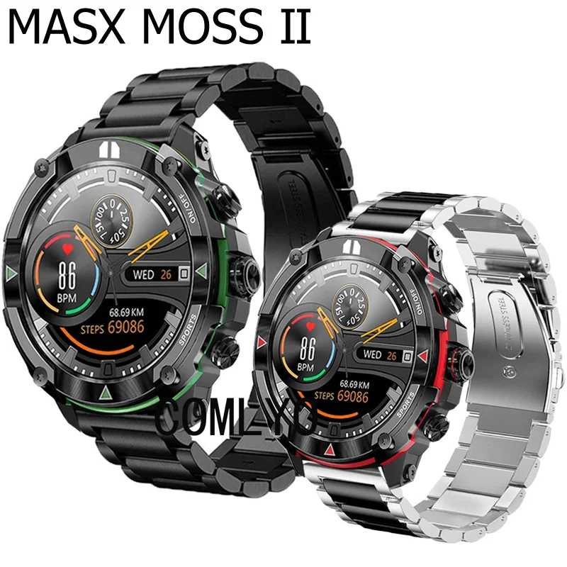 Металлический ремешок для смарт-часов MASX MOSS II, мужской браслет из нержавеющей стали
Металлический ремешок для смарт-часов MASX MOSS II, мужской браслет из нержавеющей стали