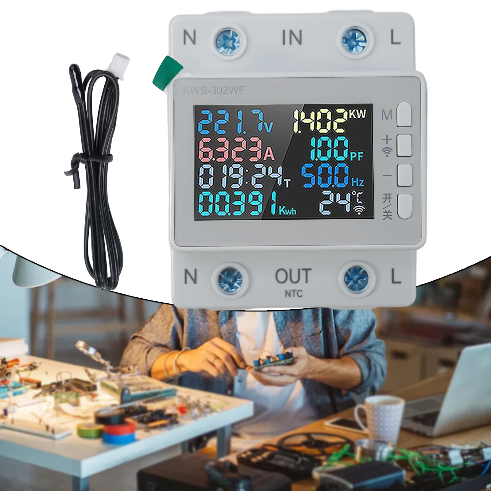 Для Tuya: Умный монитор энергопотребления с защитой от перенапряжения и пониженного напряжения, аксессуар для измерительного прибора.
Для Tuya: Умный монитор энергопотребления с защитой от перенапряжения и пониженного напряжения, аксессуар для измерительного прибора.